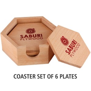 hexa wood coasters pj