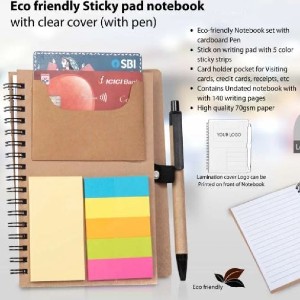 eco note book with pen ea
